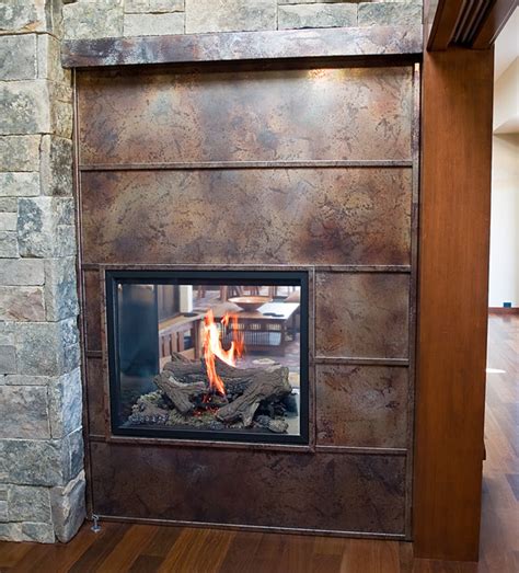 sheet metal for fireplace|metal fireplace panels.